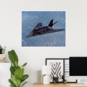 F-117 Nighthawk Targeting Aircraft Poster (Heimbüro)