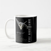 F-117 Nighthawk-Tarnkämpfer-Spezifikation Kaffeetasse (Links)