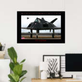 F-117 Stealth Fighter Poster (Heimbüro)