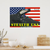 F-117 Stealth USA Poster (Küche)