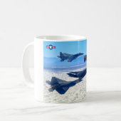 F-117A NIGHTHAWK - F-4 F-15 F-22 KAFFEETASSE (Vorderseite Links)