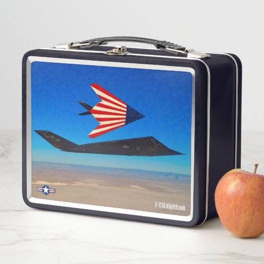 F-117A NIGHTHAWK METALL BROTDOSE (Beispiel)