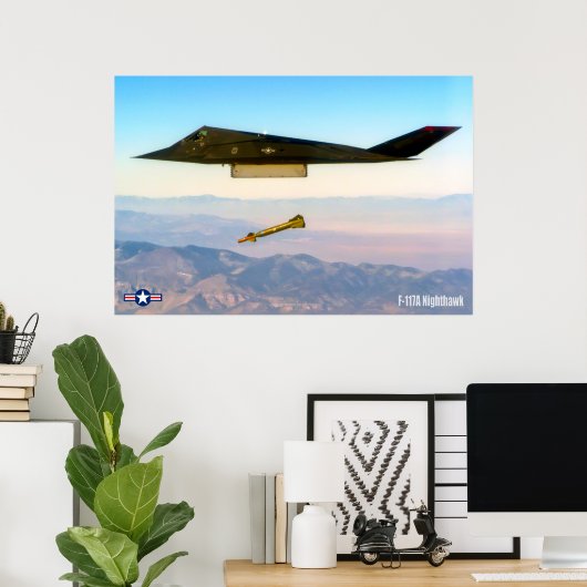 F-117A NIGHTHAWK POSTER (Heimbüro)