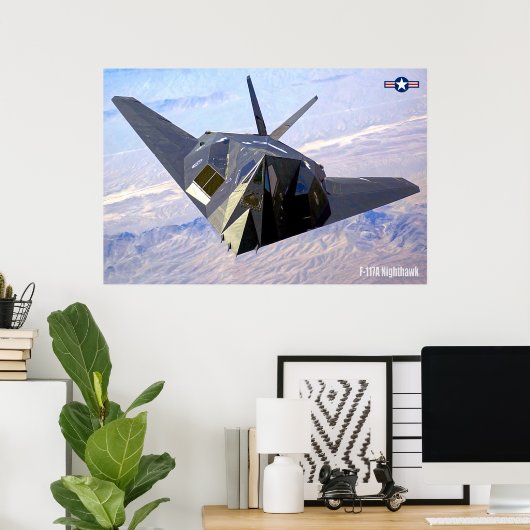 F-117A NIGHTHAWK POSTER (Heimbüro)