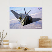 F-117A NIGHTHAWK POSTER (Küche)
