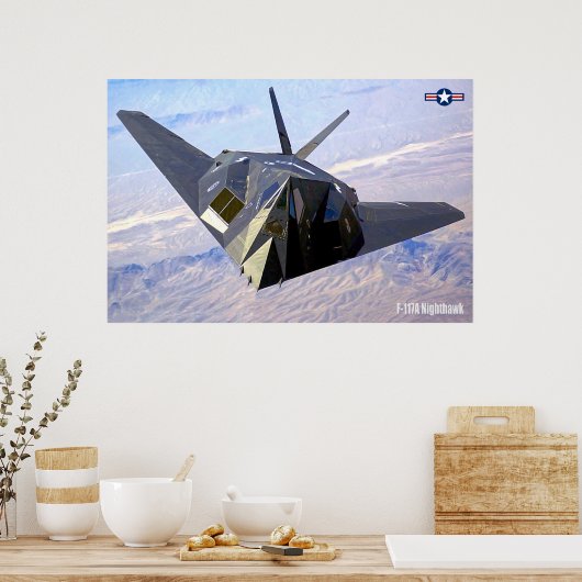 F-117A NIGHTHAWK POSTER (Küche)