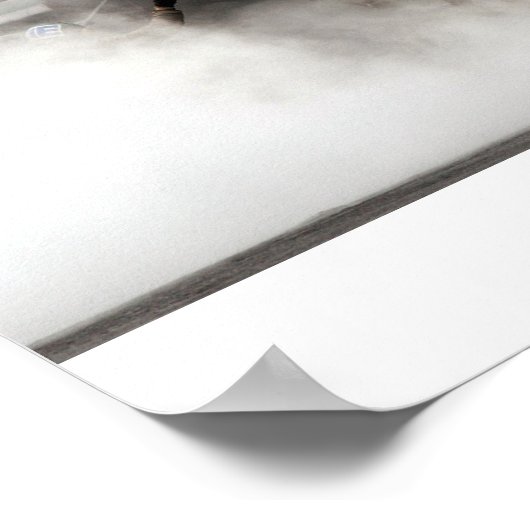 F-14 in Rauch Poster (Ecke)