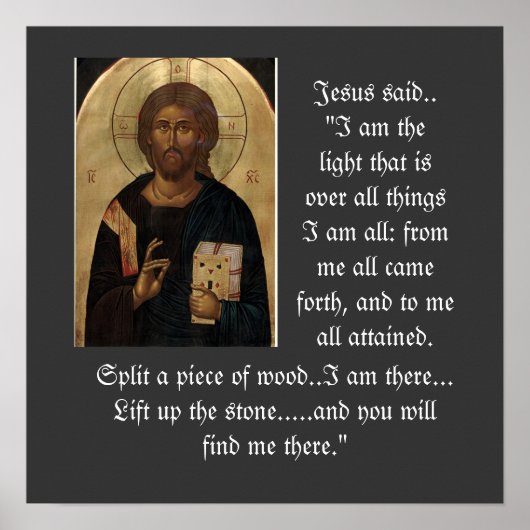 F-14 Jesus-Symbol-Poster Poster (Vorne)