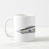 F-14 Militärischer Kampfjet von Tomcat VF-21 Kaffeetasse (Links)