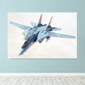 F-14 TOMCAT 40 x 60 Leinwanddruck (Insitu (Holzboden))