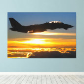 F-14 TOMCAT 40 x 60 Leinwanddruck (Insitu (Holzboden))