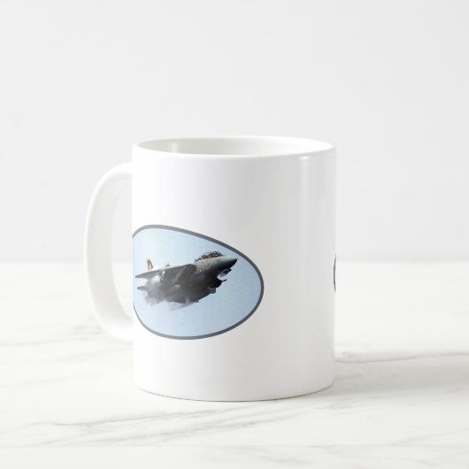 F-14 Tomcat Airfighter-Malerei Kaffeetasse (Vorderseite Links)