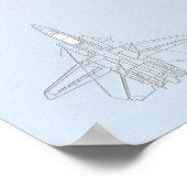 F-14 TOMCAT "BOOM" POSTER (Ecke)