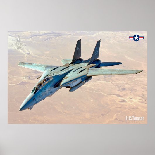 F-14 TOMCAT "DESERT PATROL" POSTER (Vorne)