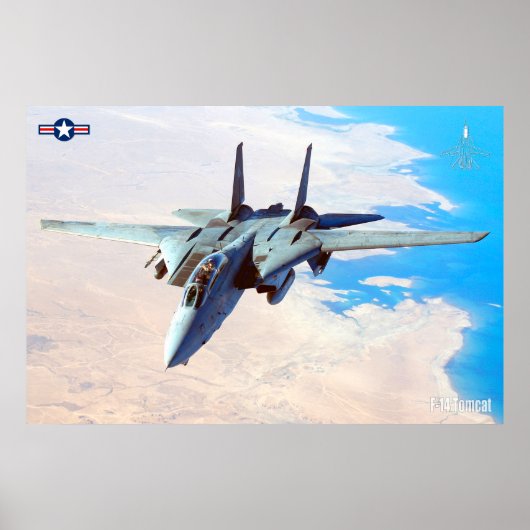 F-14 TOMCAT "DESERT PATROL" POSTER (Vorne)