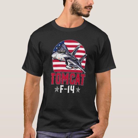 F 14 Tomcat Fighter Jet T-Shirt (Vorderseite)