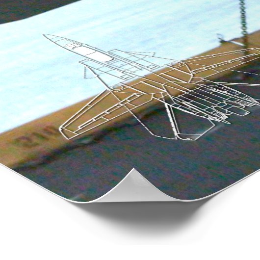 F-14 TOMCAT "FLIGHTDECK" POSTER (Ecke)