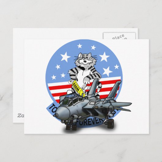 F-14 TOMCAT Forever Postkarte (Vorne/Hinten)