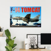 F-14 TOMCAT "HOOK DOWN" POSTER (Heimbüro)
