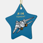 F-14 Tomcat Jet Aircraft Keramik Ornament (Links)