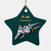 F-14 Tomcat Jet Aircraft Keramik Ornament (Hinten)