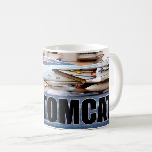F-14 TOMCAT "LAUNCH" KAFFEETASSE (VorderseiteRechts)