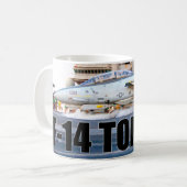 F-14 TOMCAT "LAUNCH" KAFFEETASSE (Vorderseite Links)