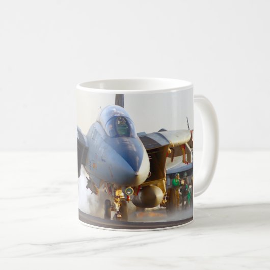F-14 TOMCAT "LAUNCH" KAFFEETASSE (VorderseiteRechts)