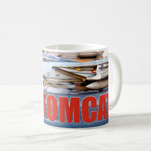 F-14 TOMCAT "LAUNCH" KAFFEETASSE (VorderseiteRechts)