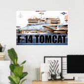 F-14 TOMCAT "LAUNCH" POSTER (Heimbüro)