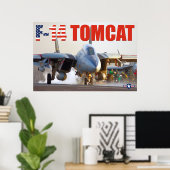 F-14 TOMCAT "LAUNCH" POSTER (Heimbüro)