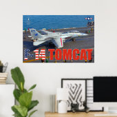 F-14 TOMCAT "LAUNCH" POSTER (Heimbüro)