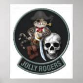 F-14 Tomcat Mascot-Piratenflaggen Poster (Vorne)
