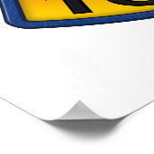 F-14 Tomcat Mascot Poster (Ecke)