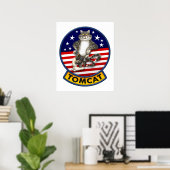 F-14 Tomcat Mascot Poster (Heimbüro)