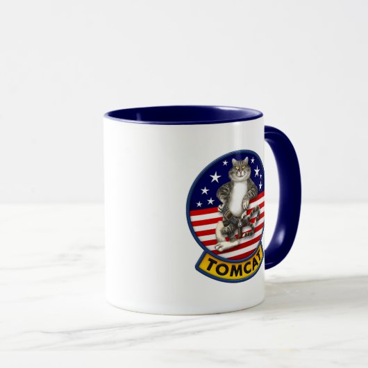 F-14 Tomcat Maskottchen Tasse (VorderseiteRechts)