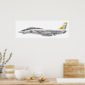 F-14 Tomcat Militärstreitjet VF-21 Poster (Küche)