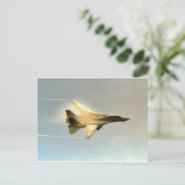 F-14 TOMCAT MIT DAMPF POSTKARTE (Stehend Vorderseite)