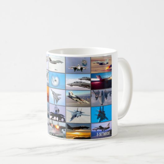 F-14 TOMCAT "MONTAGE" KAFFEETASSE (VorderseiteRechts)