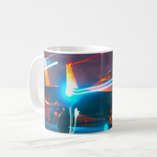 F-14 TOMCAT "NIGHT LAUNCH" KAFFEETASSE (Vorderseite Links)