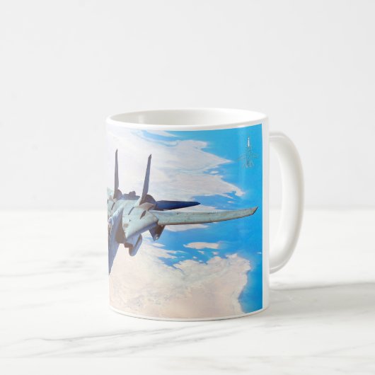 F-14 TOMCAT "ON PATROL" KAFFEETASSE (VorderseiteRechts)