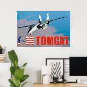 F-14 TOMCAT "ON PATROL" POSTER (Heimbüro)