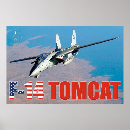 F-14 TOMCAT "ON PATROL" POSTER (Vorne)
