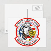 F-14 Tomcat Operation Wüstensturm Postkarte (Vorne/Hinten)