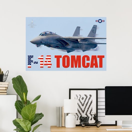 F-14 TOMCAT POSTER (Heimbüro)