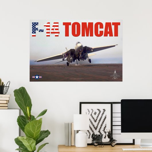 F-14 TOMCAT POSTER (Heimbüro)