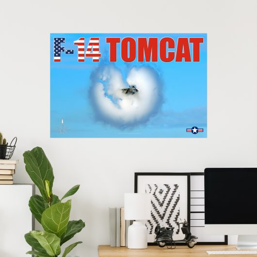 F-14 TOMCAT POSTER (Heimbüro)