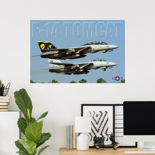 F-14 TOMCAT POSTER (Heimbüro)