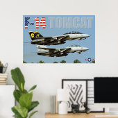 F-14 TOMCAT POSTER (Heimbüro)