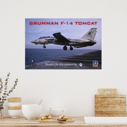 F-14 Tomcat Poster (Küche)